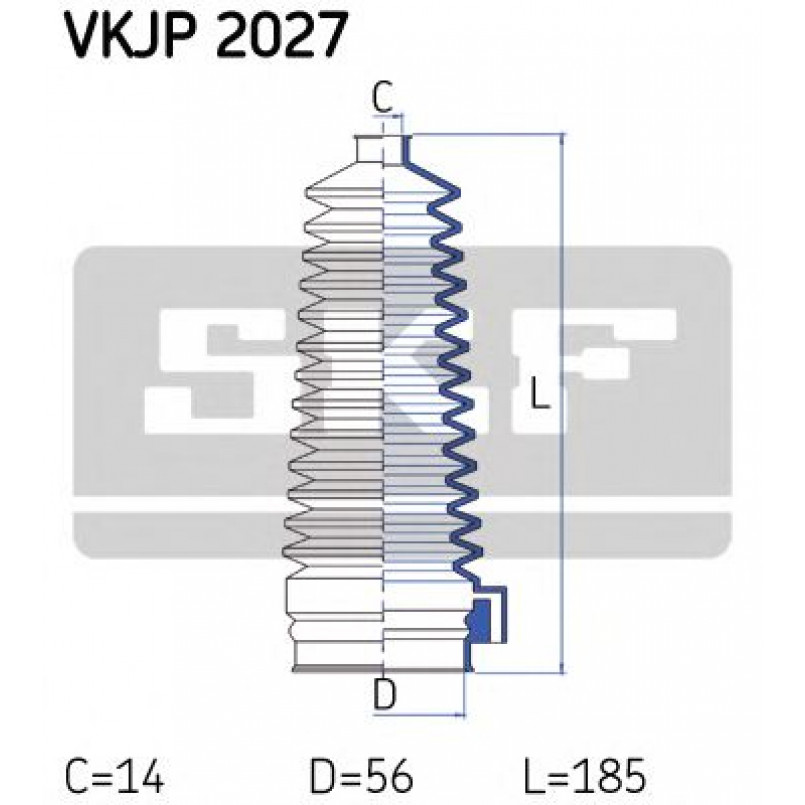 VKJP 2027 SKF - Пильовик привідного валу